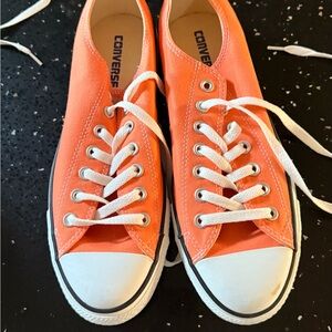 Converse Orange and White Sneakers